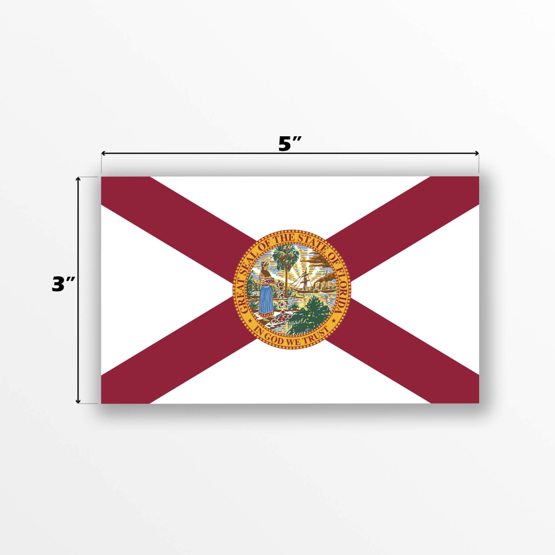 Amazon.com: 2-Pack Florida State Flag Decal Sticker | Official 