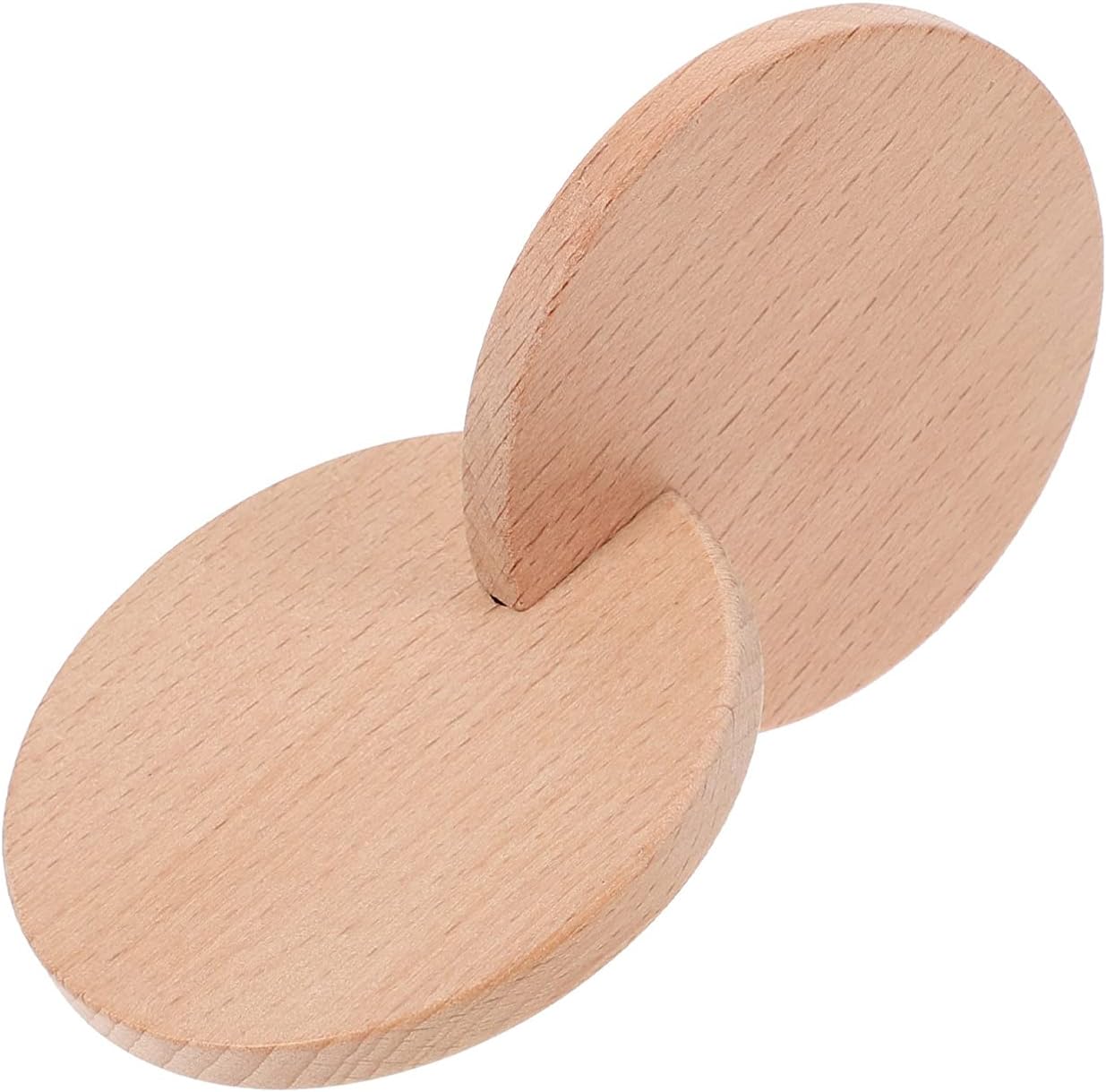 TOYANDONA Wooden Interlocking Discs Toys for Baby Montessori Toys for Visual& Brain Development Wood Teether Toys Present for Boys Girls Birthday Party Favor