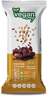 Sponsored Ad – Vegan Way High Protein Peanut and Dates Granola Bars | All Natural, Clean Ingredient Breakfast & Cereal Snack Gluten Free Dairy Soy 1x40g