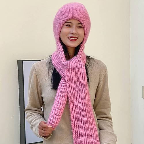 Miniatura 2 de Gorro de punto con forro polar suave y elástico para invierno