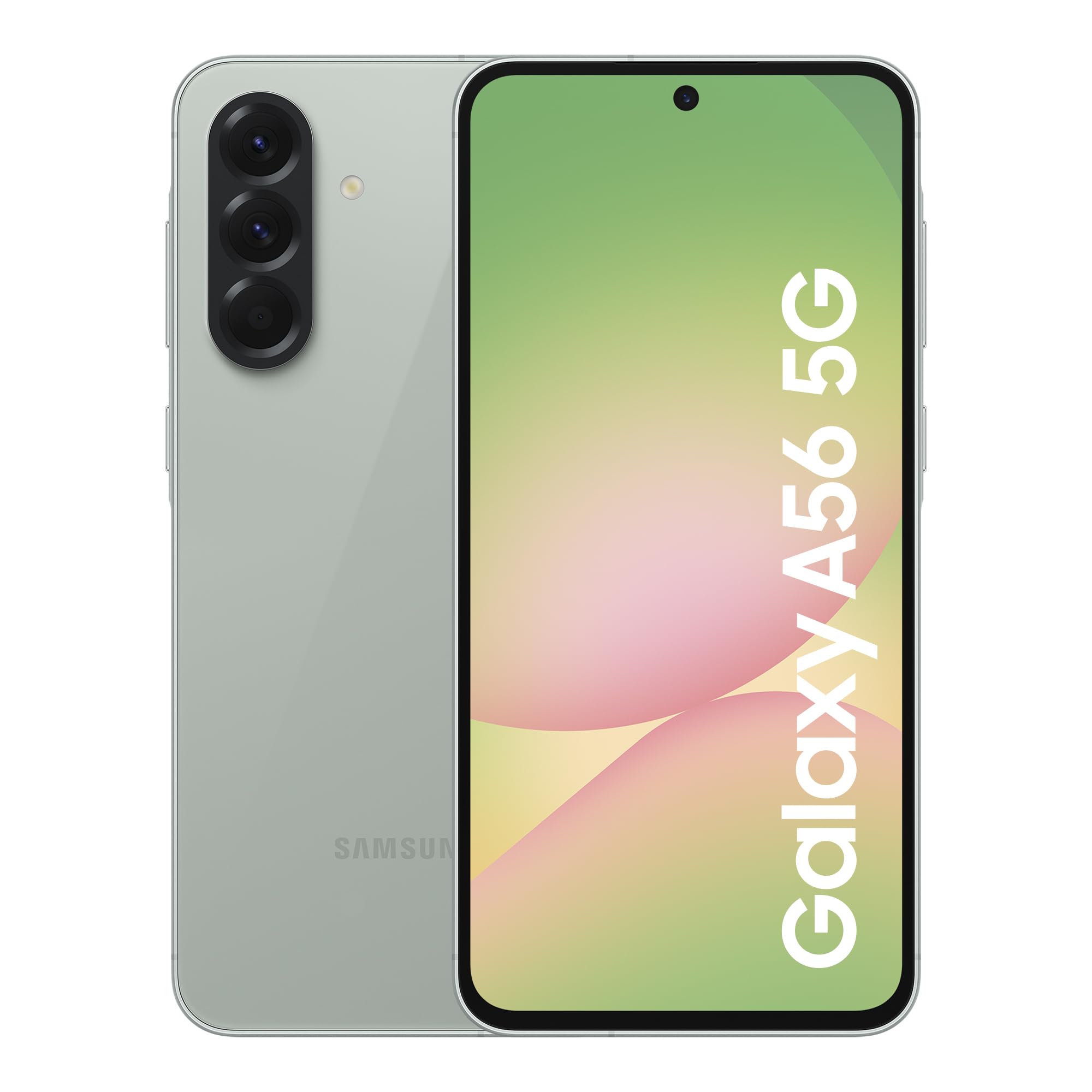 Samsung Galaxy A56 5G Smartphone, Awesome Intelligence, 8GB RAM, 256GB Memory Storage, 50MP Camera, Awesome Olive, 3 Year Extended Warranty (UK Version)
