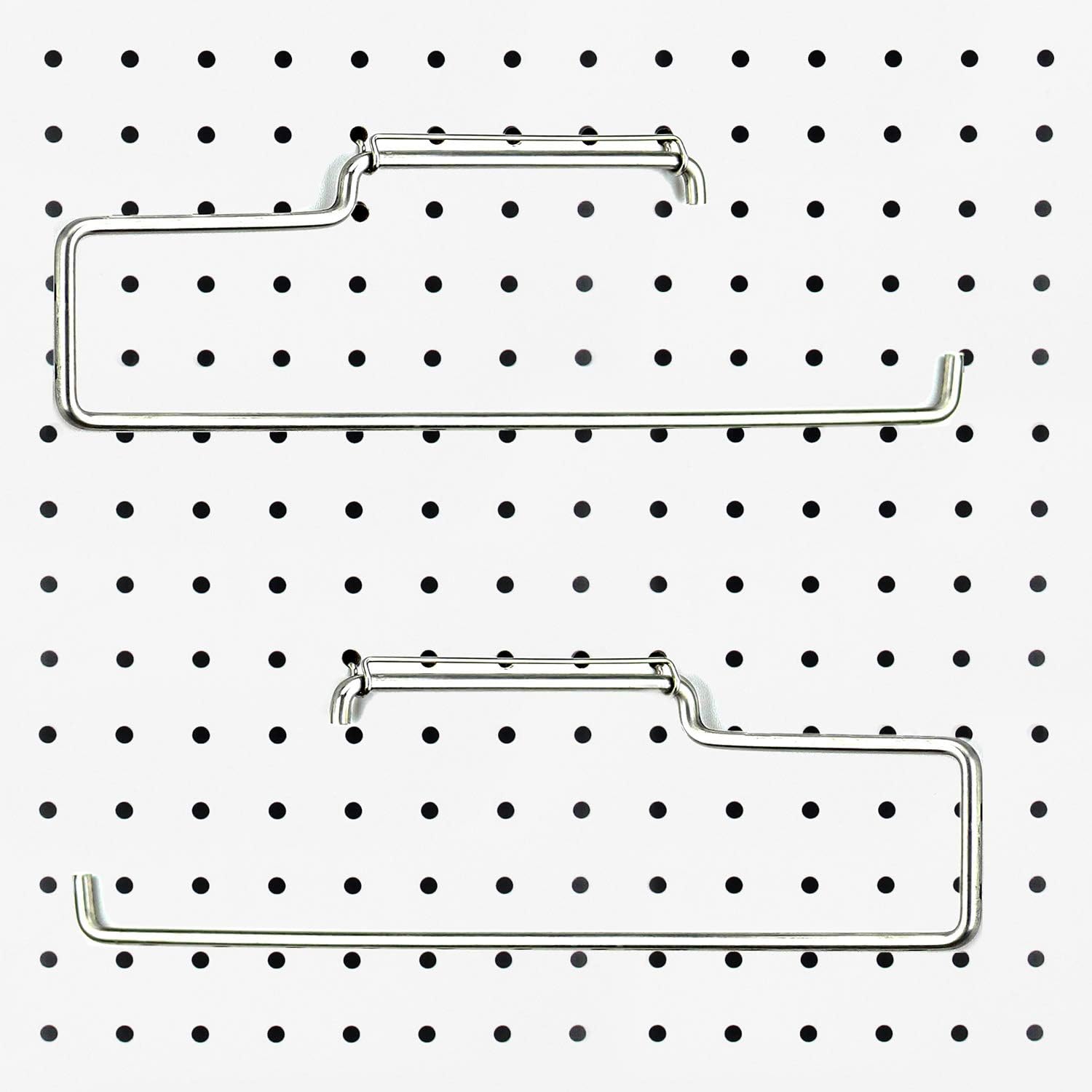 Flаѕh Dеаlѕ - 40% оƒƒ 2 Pack Sturdy Steel Pegboard Paper Towel Holder | Hook to Anywhere Standard pegboard | Pegboard Accessory-Hook to Workshop,Garage,Kitchen,Laundry Room,Bathroom etc.