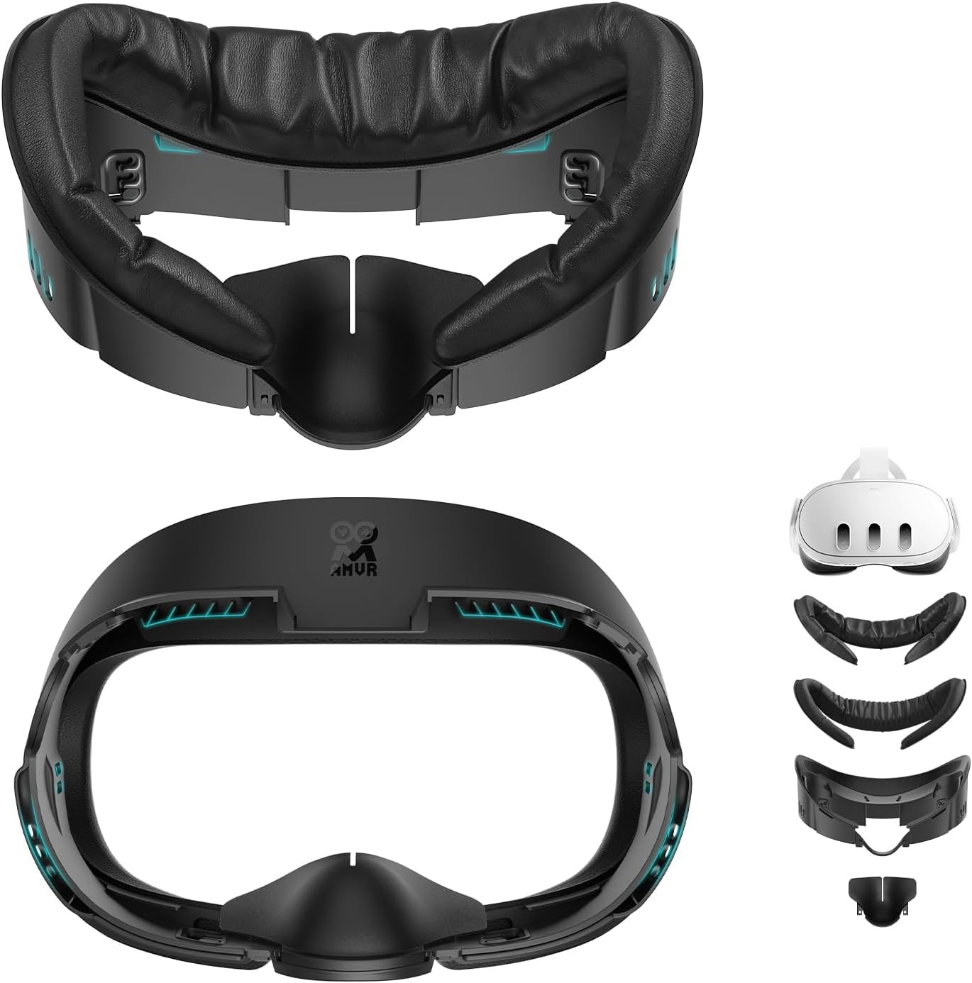  quest 3 512GB フェイスカバー&充電ドッグ AMVR Facial Interface for Meta/Oculus Quest 3