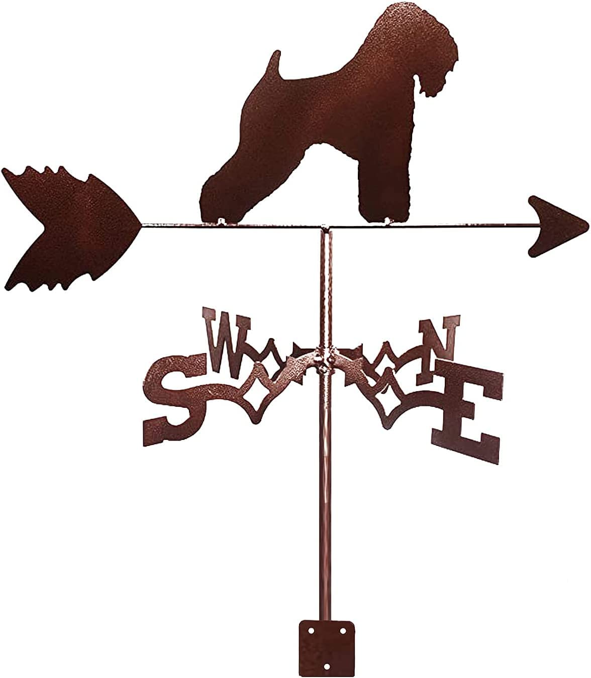 WIQUYBML Weathervane Measutool Animal Cockerel Sculpture Wind Vane for Outdoor Garden Iron House Lawn/a/35 * 50Cm