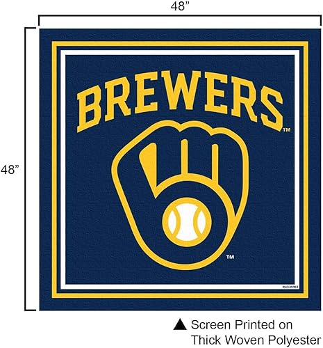 Miniatura 2 de WinCraft Mantel con logotipo de Brewers y cubierta cuadrada para mesa
