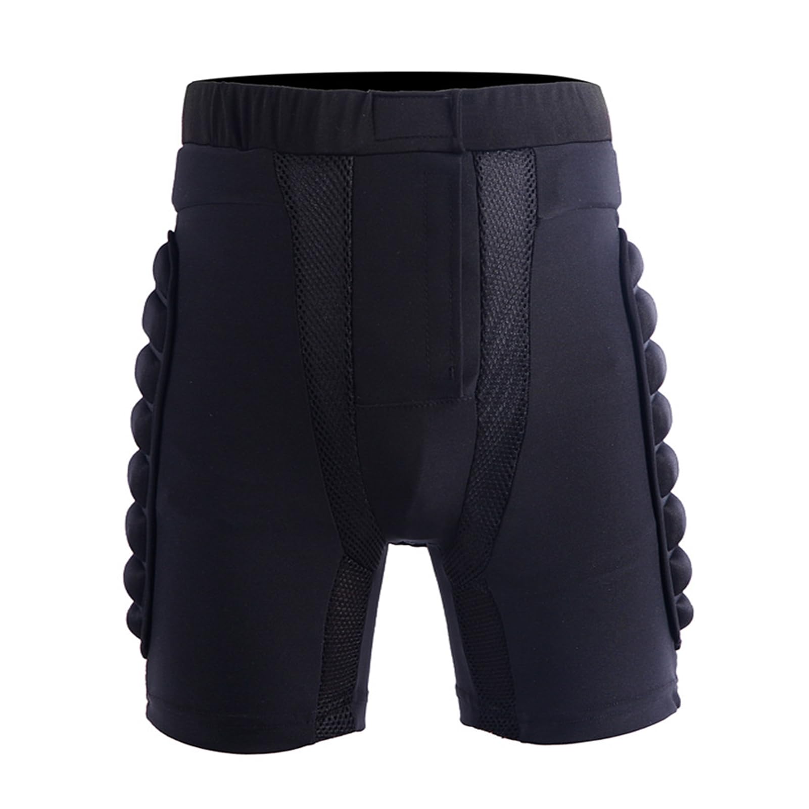 Ulafbwur Unisex Black Eva Motorcycle Snowboard Protection Ski Protective Hip Butt Padded Shorts, Medium