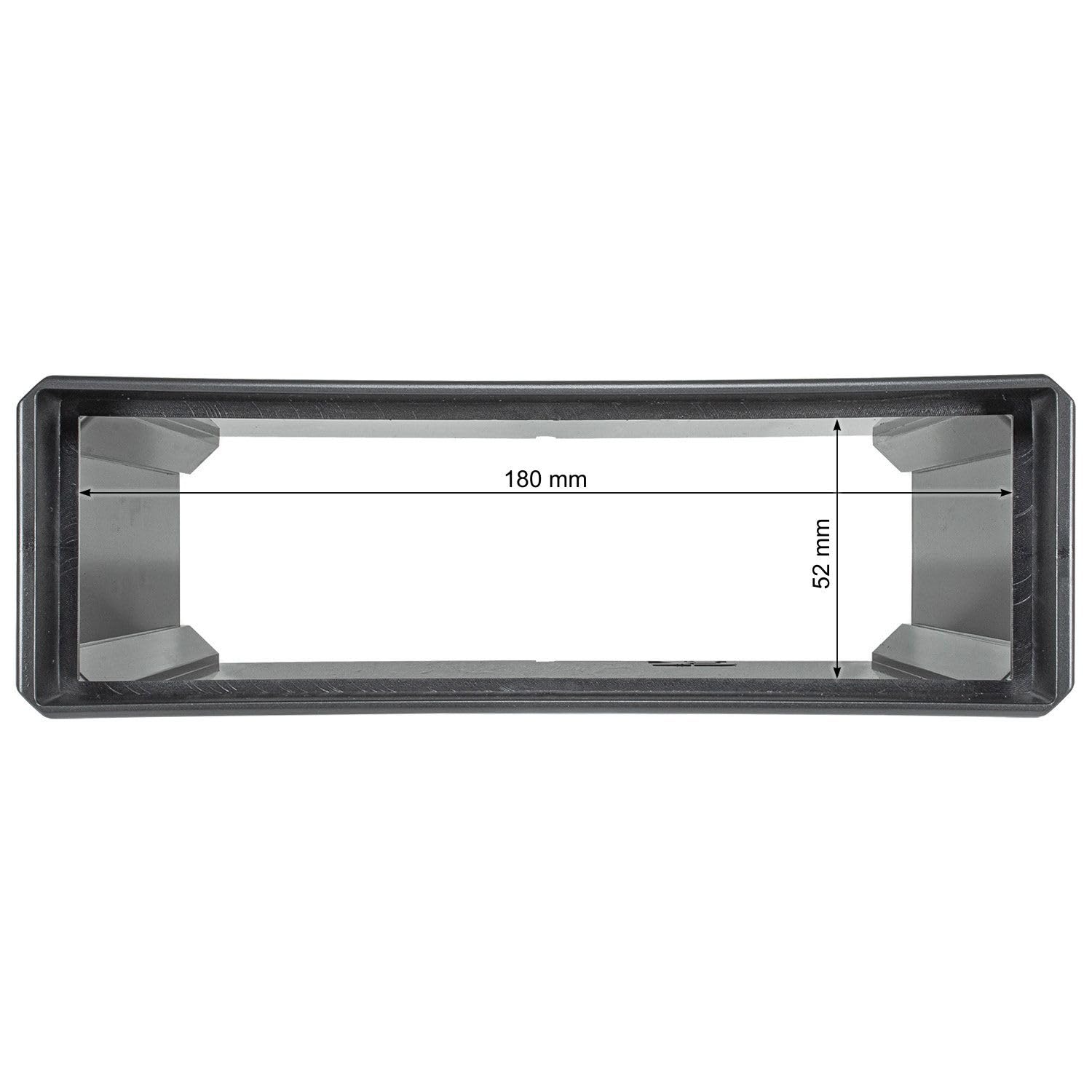 tomzz Audio 2400-059 Autoradio Unterbaukonsole stapelbar Universal für Autoradio Funk Taxameter PKW LKW Boot Wohnmobil Baufahrzeuge