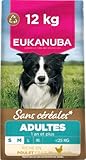 Eukanuba Croquettes Premium sans Céréales pour Chien Adulte de Grande Race – Riche en Poulet   Hypoallergénique – Glucosamine Calcium   Sac de 12 kg