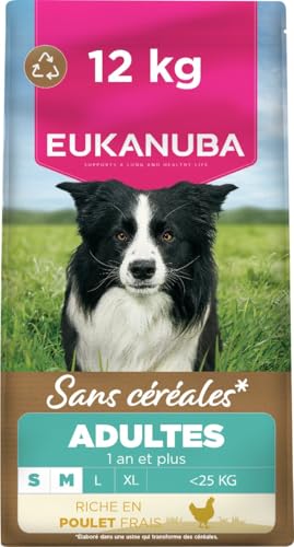 Eukanuba Croquettes Premium sans Céréales pour Chien Adulte de Grande Race – Riche en Poulet -...