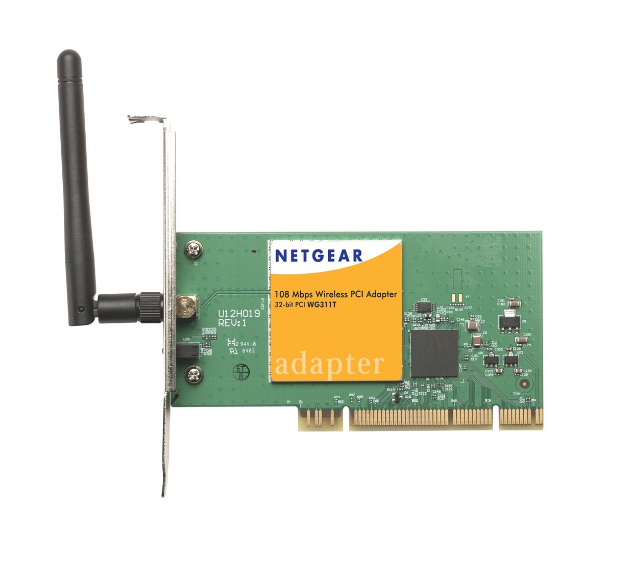 Adaptateur PCI sans fil NETGEAR WG311v3 54 Mbit/s Wi-Fi, antenne