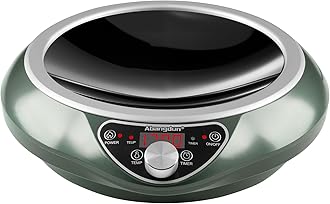 Induction Wok, Countertop, Induction Burner, 1700W/85V-120V, Electric Wok, Curved Surface, Electric Cooker, Recessed Stove