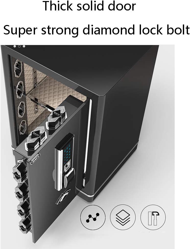 Security SafesElectronic Password Security Safes Large Capacity Fireproof Deposit Box for Company Residential Office Hotel Jewelry Cash Use Storage Cabinet (Color:style1)