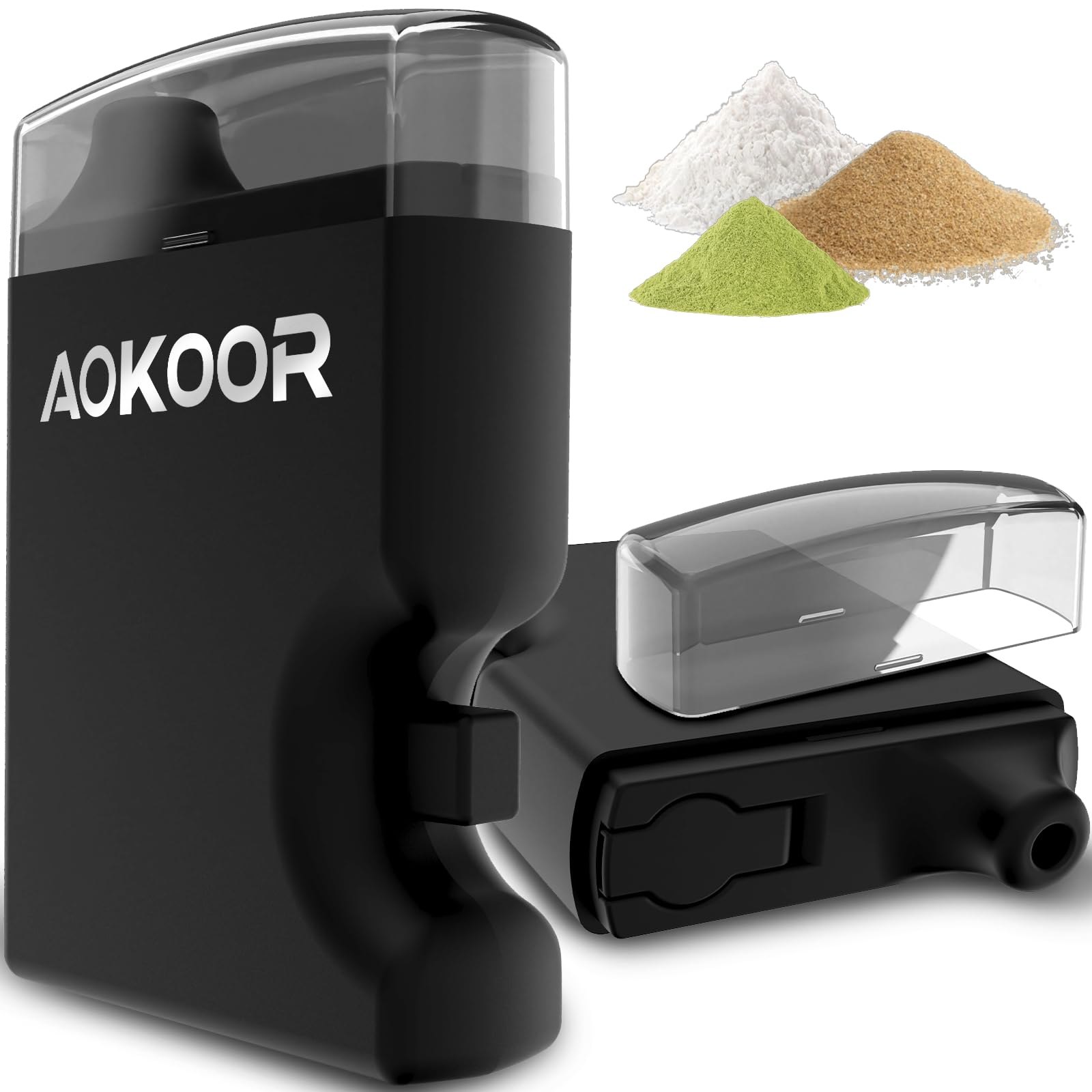 Portable Pepper Shaker One Button Powder Dispenser Leak Resistant Mini