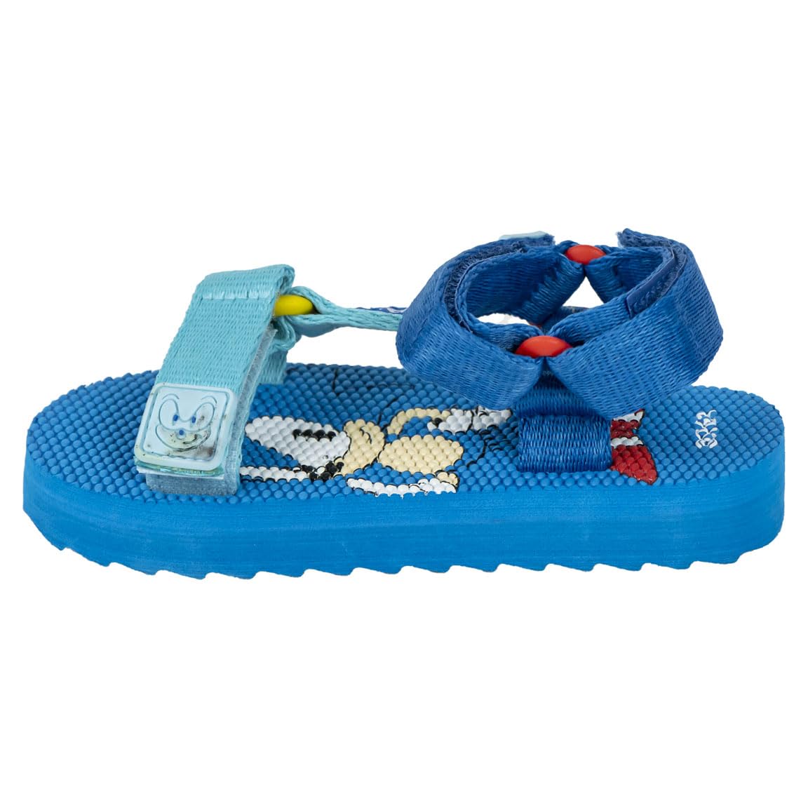 CERDÁ LIFE'S LITTLE MOMENTS Sonic Children's Sandals - Size 12 - Made with Polyester - EVA Rubber Sole - Velcro Closure - Children's Sandals - Sonic Print - Original Product Designed in Spain