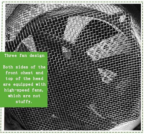 Waterproof Beekeeping Suit with 13 Ventilation Holes & 3 Mini Fans - Sting-Proof and Comfortable Beekeeper Suit for Professionals - Includes Gloves & Protective Mask M