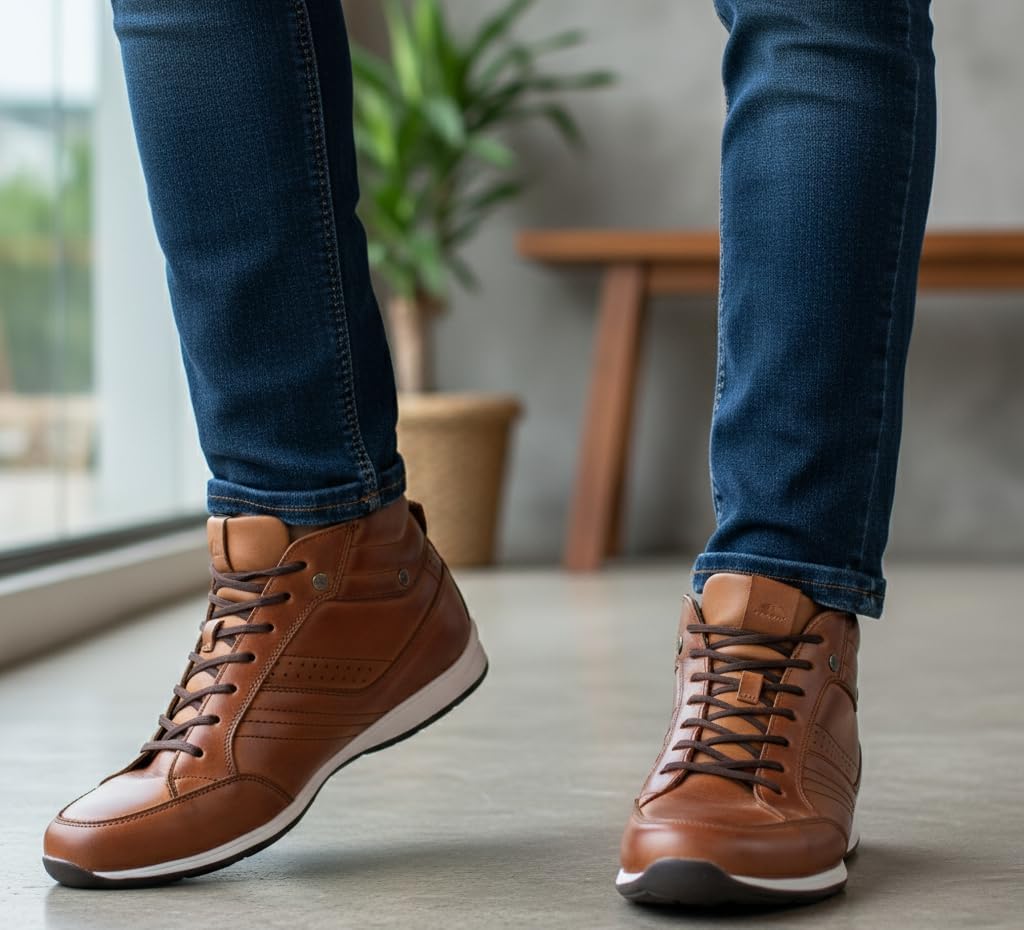 Kit 2 Pares Sapatênis Masculino Couro Legítimo Elegance Cano Alto com Zíper Lateral Kit 2 Pares Sapatênis Masculino Couro Legítimo Elegance Cano Alto com Zíper Lateral