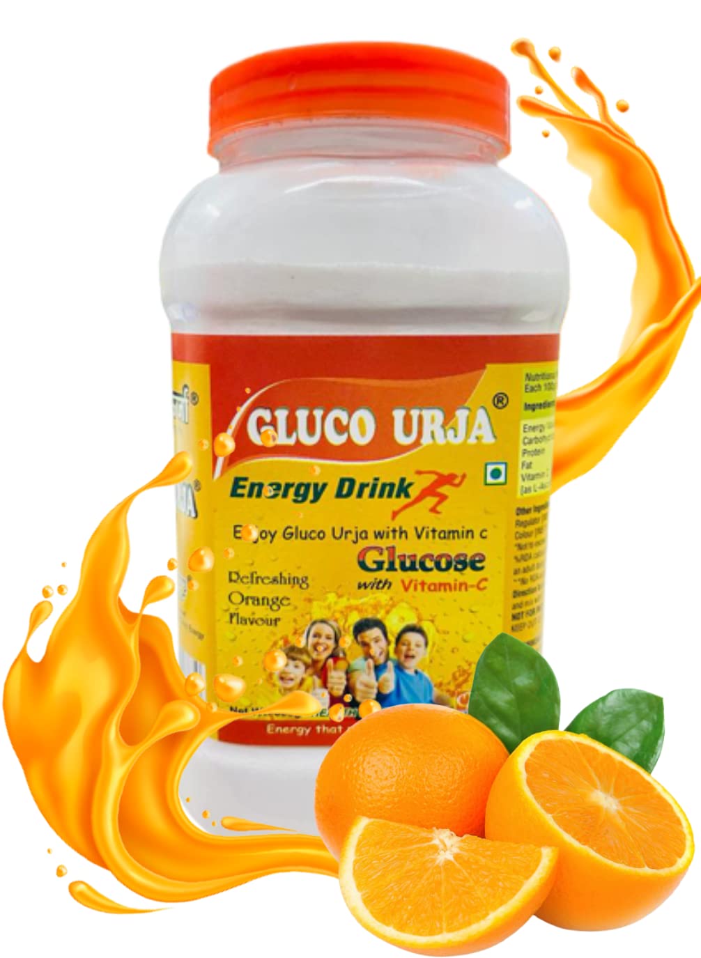 Buy OM BIOTEC Gluco Urja Energy Powder with Electrolytes, Vitamin C, Instant Hydration Drink