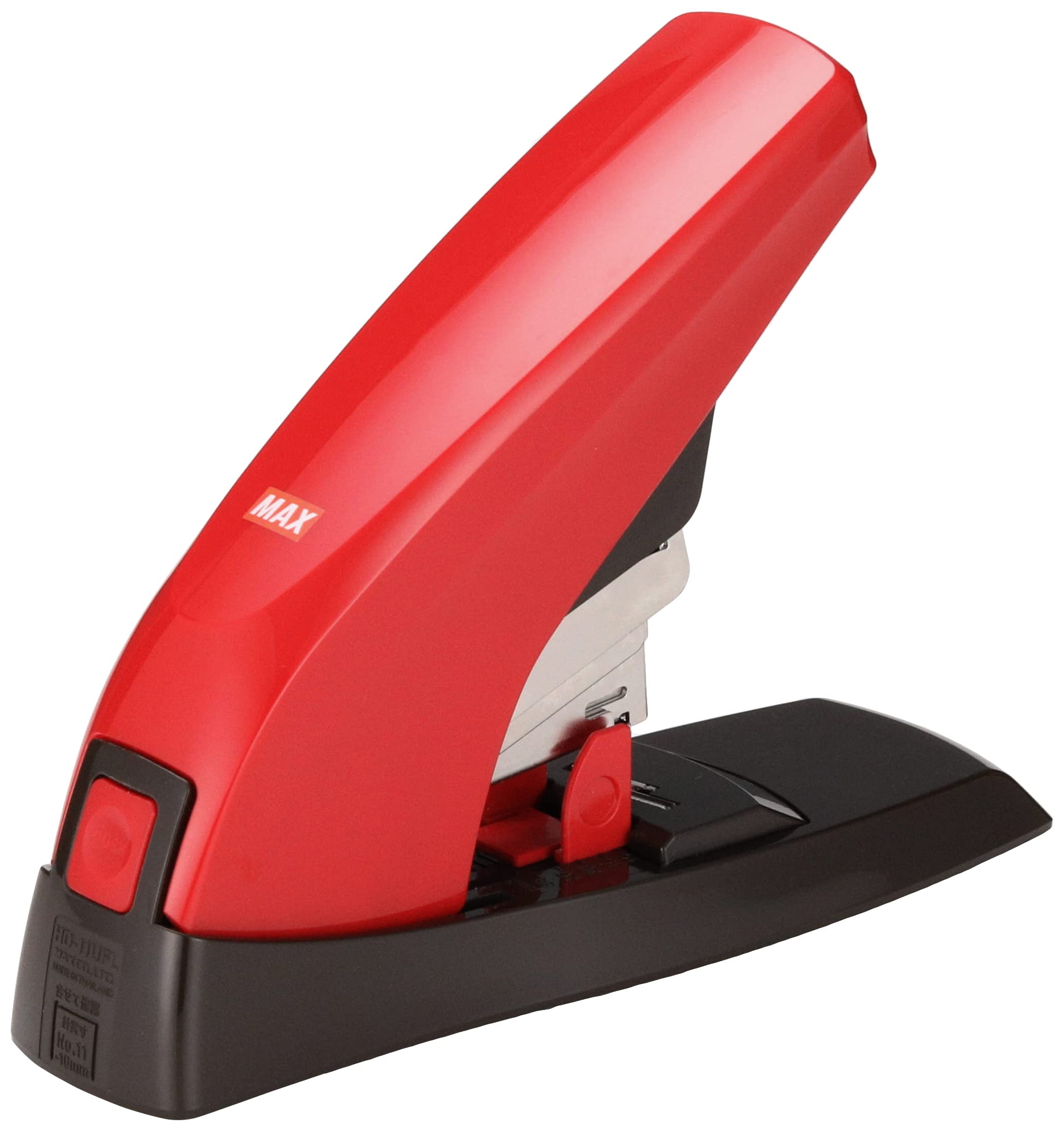 Grapadora Manual MAX VAIMO 80 VFL con grapado plano, roja