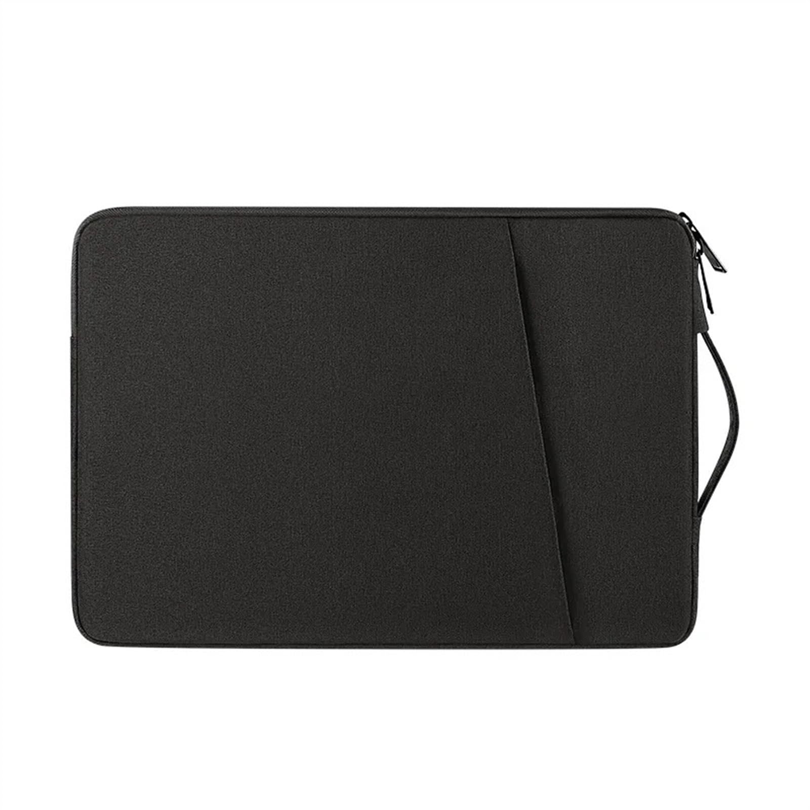 Custodia per laptop Borsa impermeabile for laptop da 15,6 pollici di grande capacità for pendolari Custodia protettiva for tablet PC(Nero)