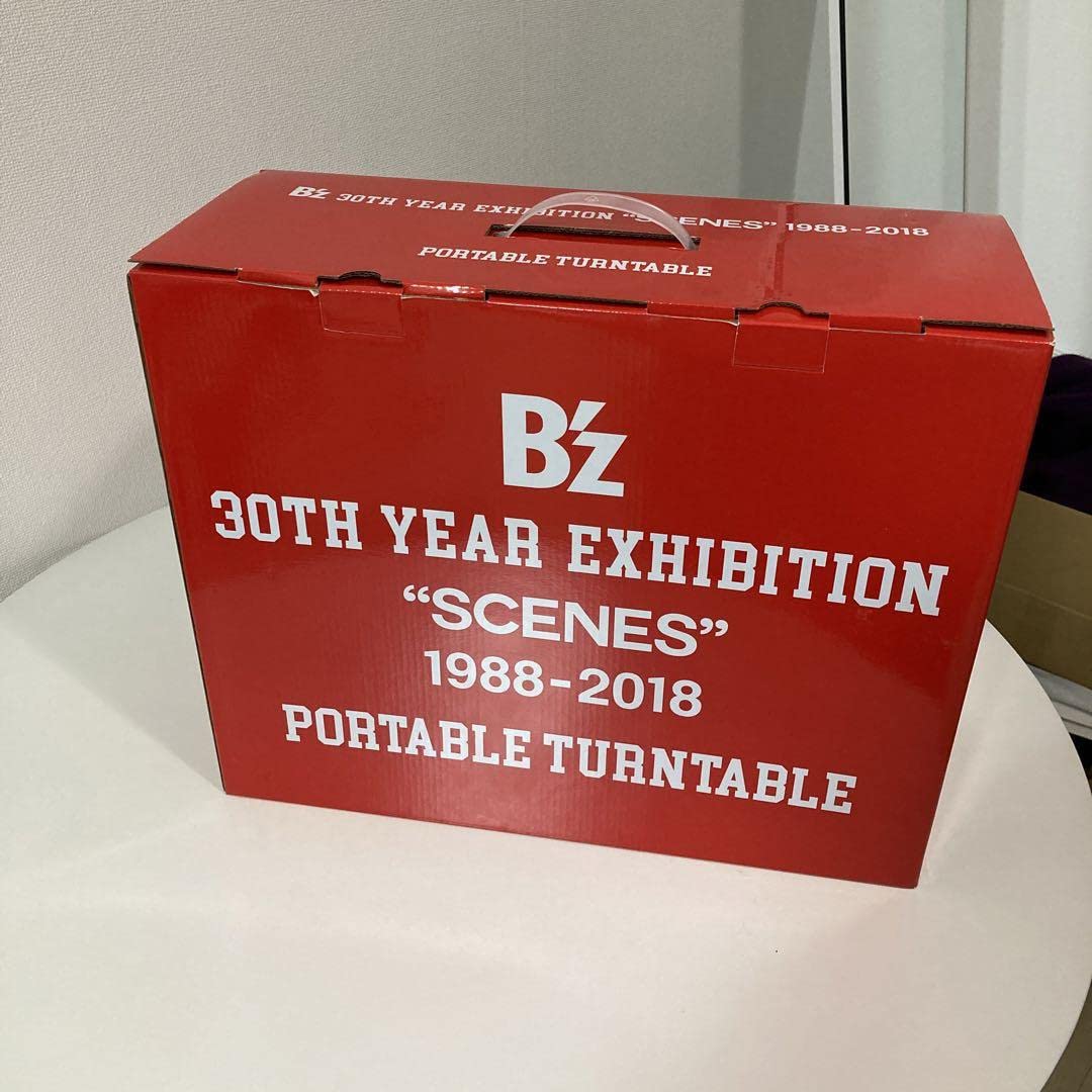 B'z 30周年記念限定グッズ SCENES レコードプレーヤー（レッド） B'z Exhibition レコードプレーヤー RED B'z 30th Year