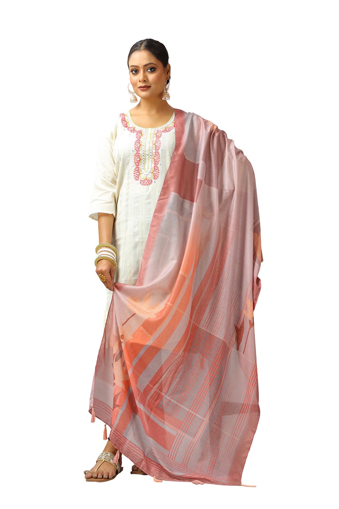 Sky Digital Printed Muslin Dupatta For Kurta,Kurtis,Lehenga and for Sun Protection