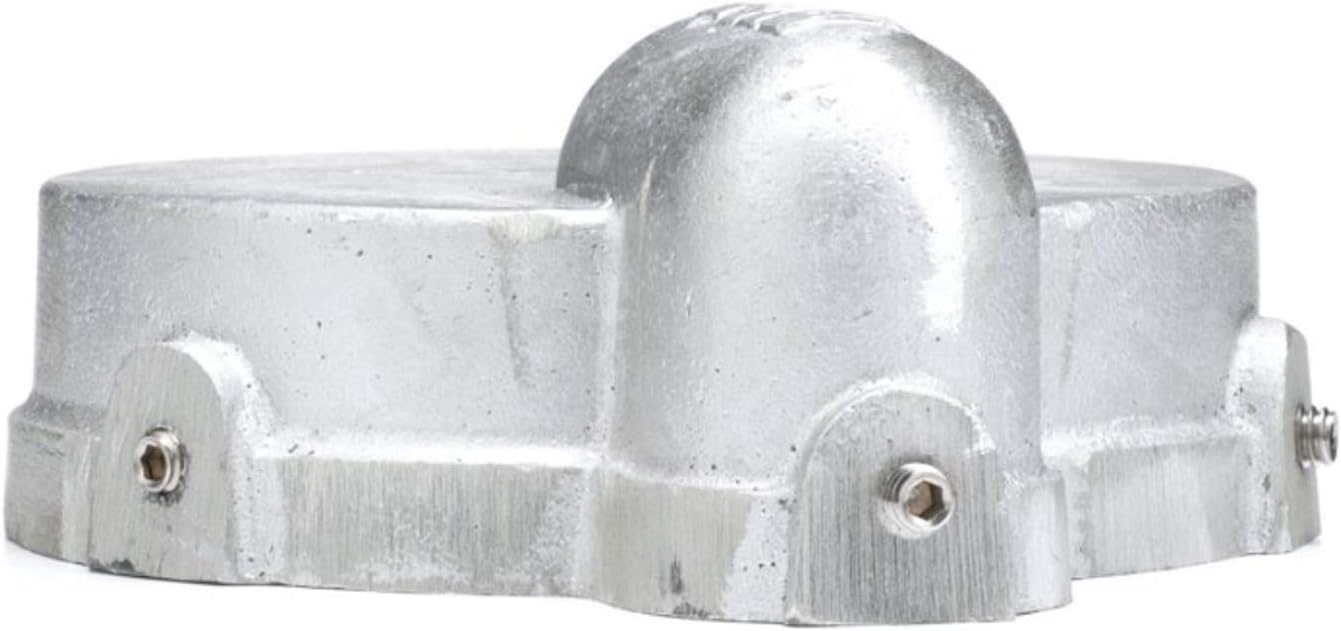 H2O PRO Cast Aluminum Well Cap, Fits 5 Inch ID and 5-9/16 Inch OD Well Casings, 1 Inch Conduit Size, Model 148134