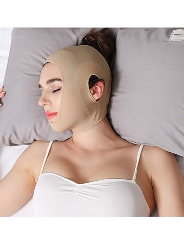 Miniatura 10 de Anna-Kaci Banda de soporte para la barbilla para mujer, vendaje de cuello postquirúrgico, envoltura de compresión para la cabeza, cuello y barbilla