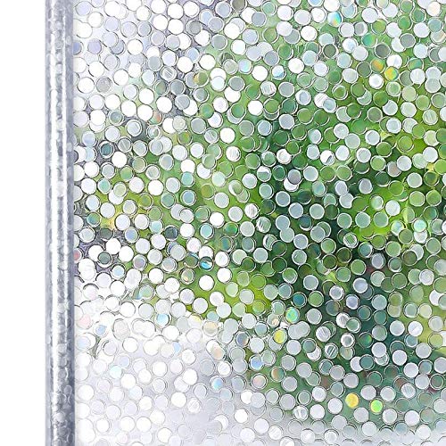Homein Vinilo Ventana para Privacidad Vinilos Cristal Electricida Estática Pegatina Adhesivo Mampara Ducha Baño, 44.5 * 200cm, Película Facíl Quitar y Reutilizar de Baño Cocina Oficina Anti UV, Bambú
