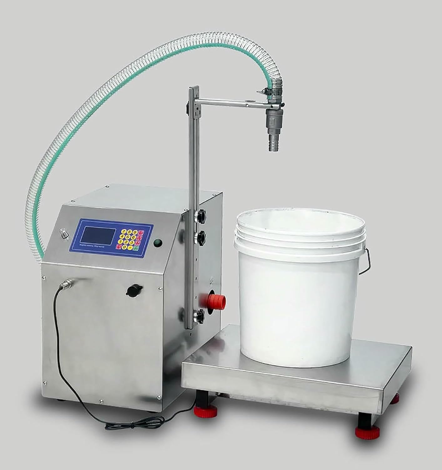 Liquid Filling Machine, Diaphragm Pump Digital Control, 72L/MIN, 50g-100kg, Automatic Bottle Filler Machine, for Wine, Laundry Detergent, Beverage, Soy Sauce~/