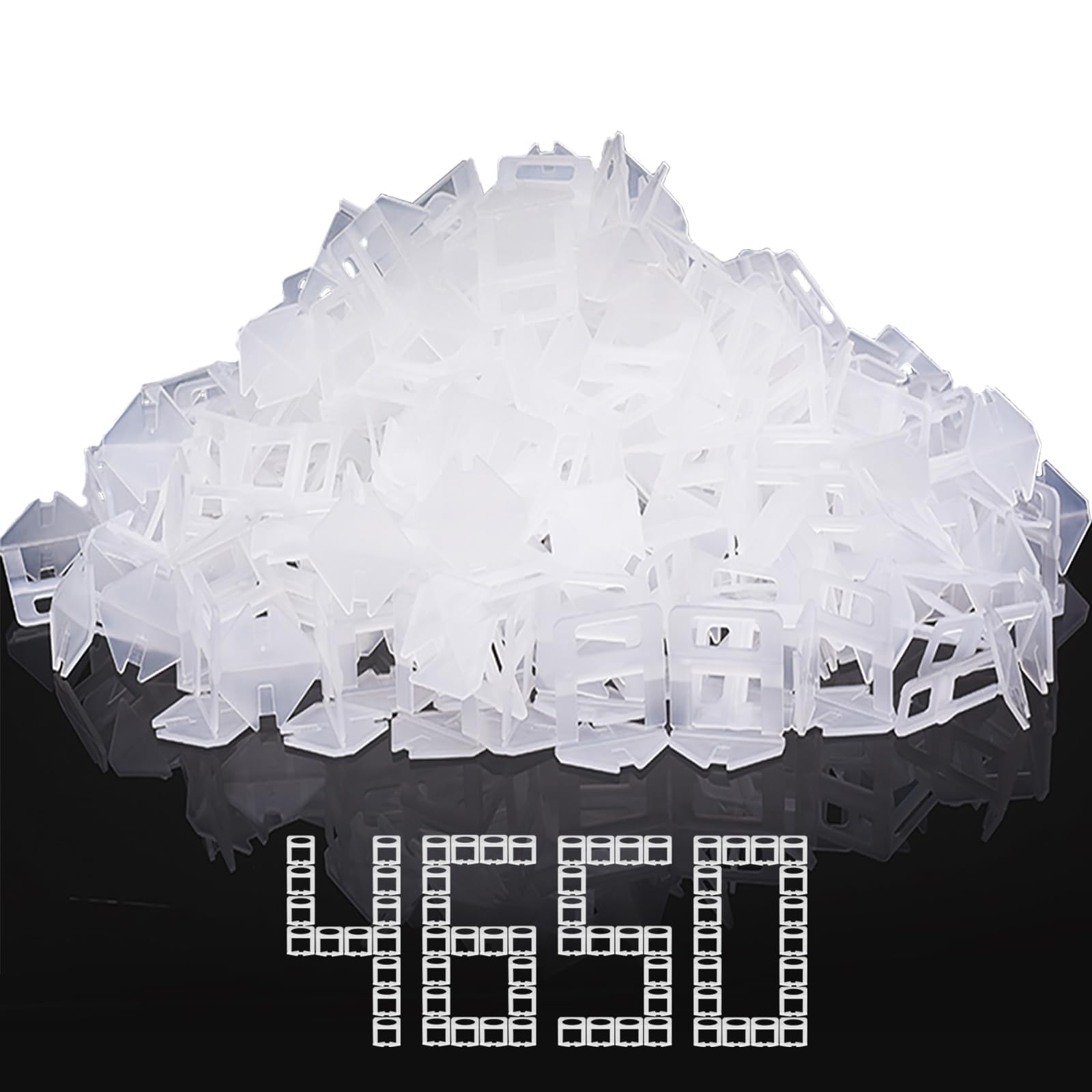 DGSL Tile Spacers 4650 Pcs Tile Clips,Tile Leveling System Clips 1/32 Inch