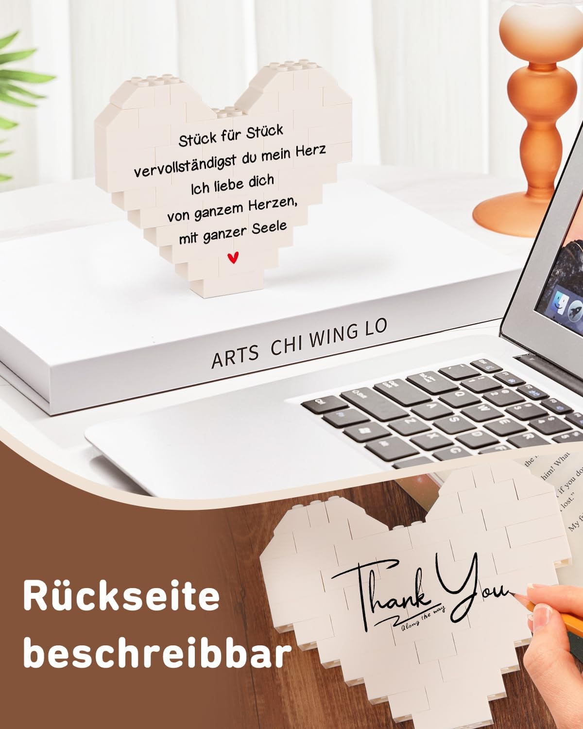 KAAYEE Anniversary Gift for Him Her Heart Cube Decoration Gift for Partner Couples Couples, I Love You Gifts for Women Men, Valentine's Day Birthday Wedding Anniversary Gifts for Wife Husband