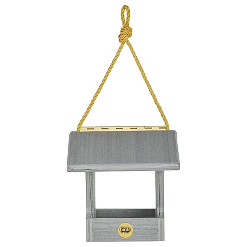 Birds Choice Modern Farmhouse Small Hopper Bird Feeder, Driftwood –