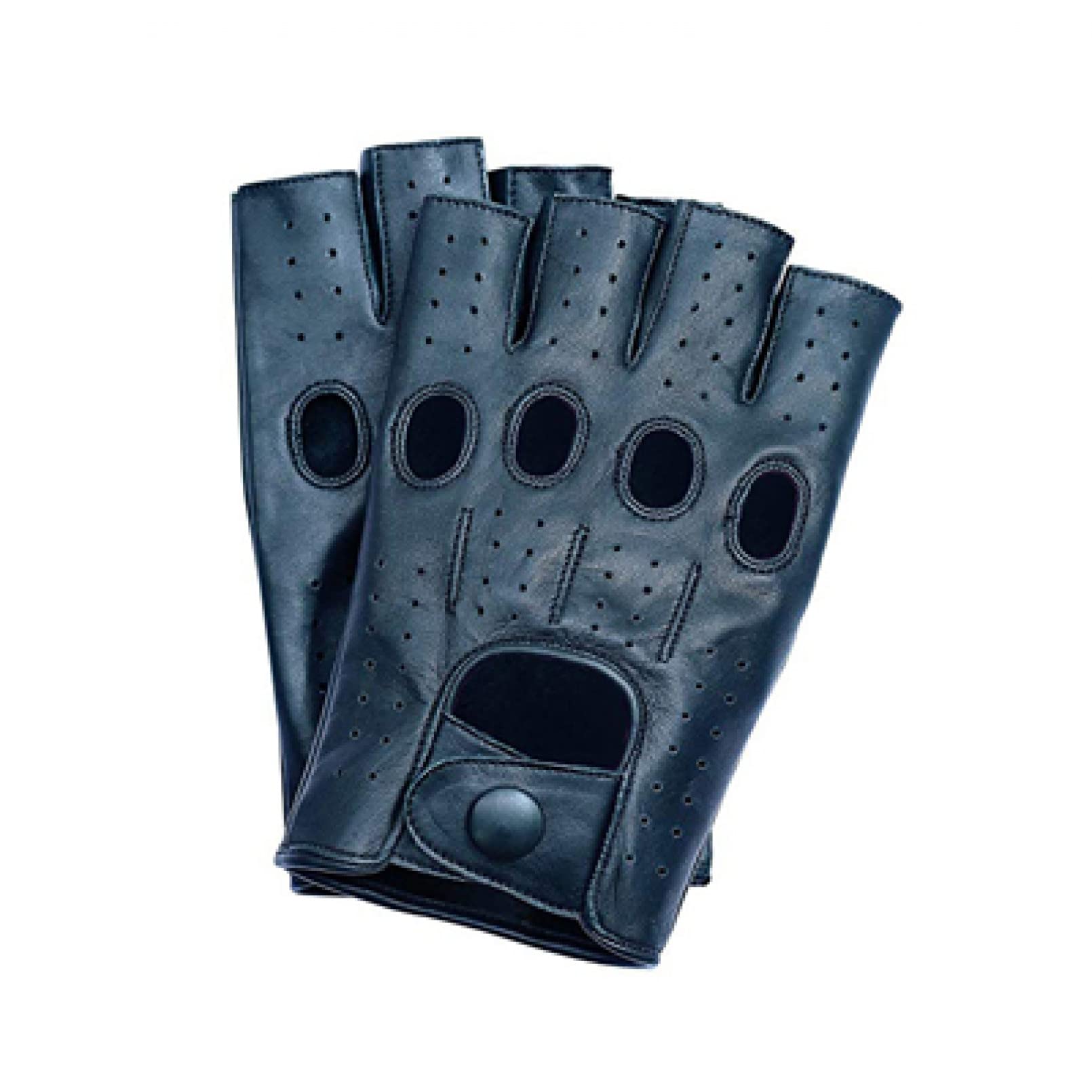 Guanti da motociclettaMens senza dita Mezza Dita Guida Fitness Moto Ciclismo Sfoderato Pelle di Capra Nuovi Uomini Guanti in Pelle Guanti Guanti