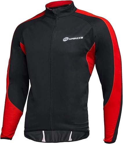 sponeed Chaquetas a prueba de viento para hombre, abrigo de forro polar, camisas de invierno, térmicas, para nieve, correr, ciclismo, abrigos