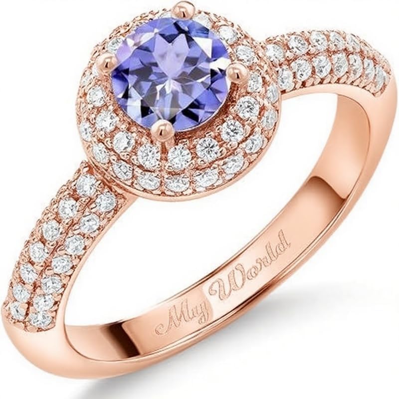 Multi-Shape Birthstone King Custom Engagement Ring 925 Sterling Silver/10K/14K/18K Gold Promise Anniversary Engraved Luxury Ring for Women