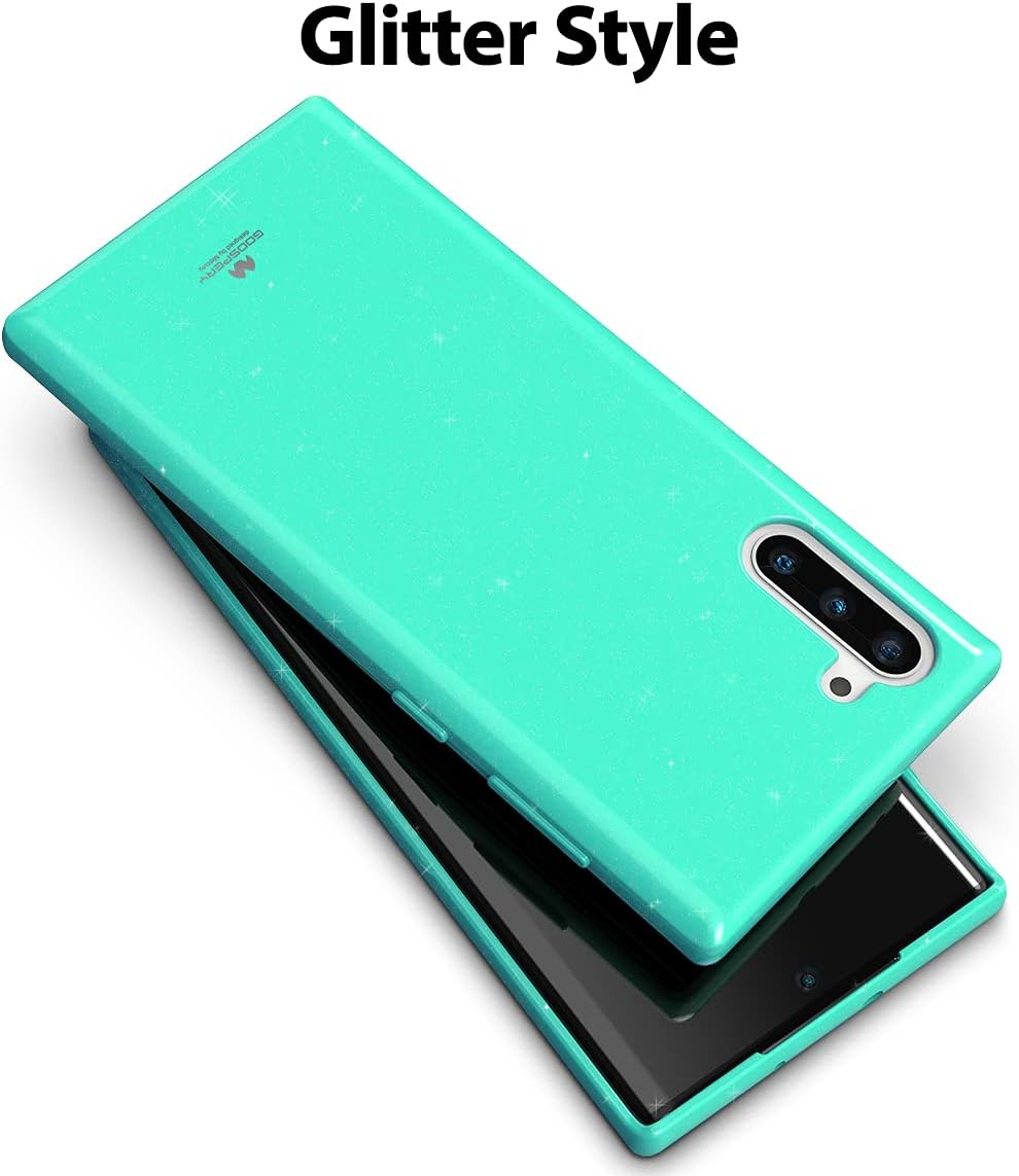 GOOSPERY Pearl Jelly for Samsung Galaxy Note 10 Case (2019) Slim Thin Rubber Case (Mint)