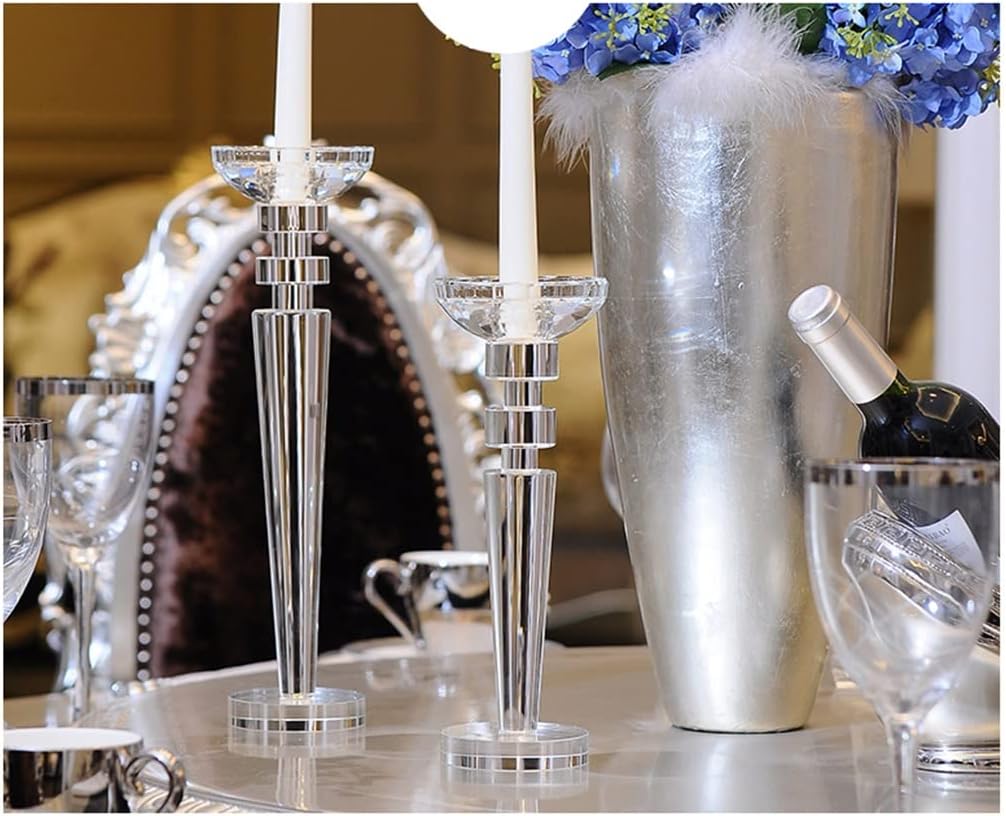 European Single-Head Dual-use Crystal Candle Table moderns Home Jewelry Model Room Soft Decoration Wedding