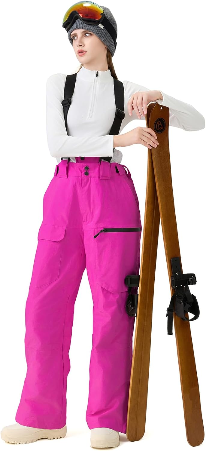 GS SNOWING Women Baggy Ski Pants Men Snow Bibs Snowboard Overall Insulated Windproof Waterproof for Winter Outdoor Sports - Image 6
