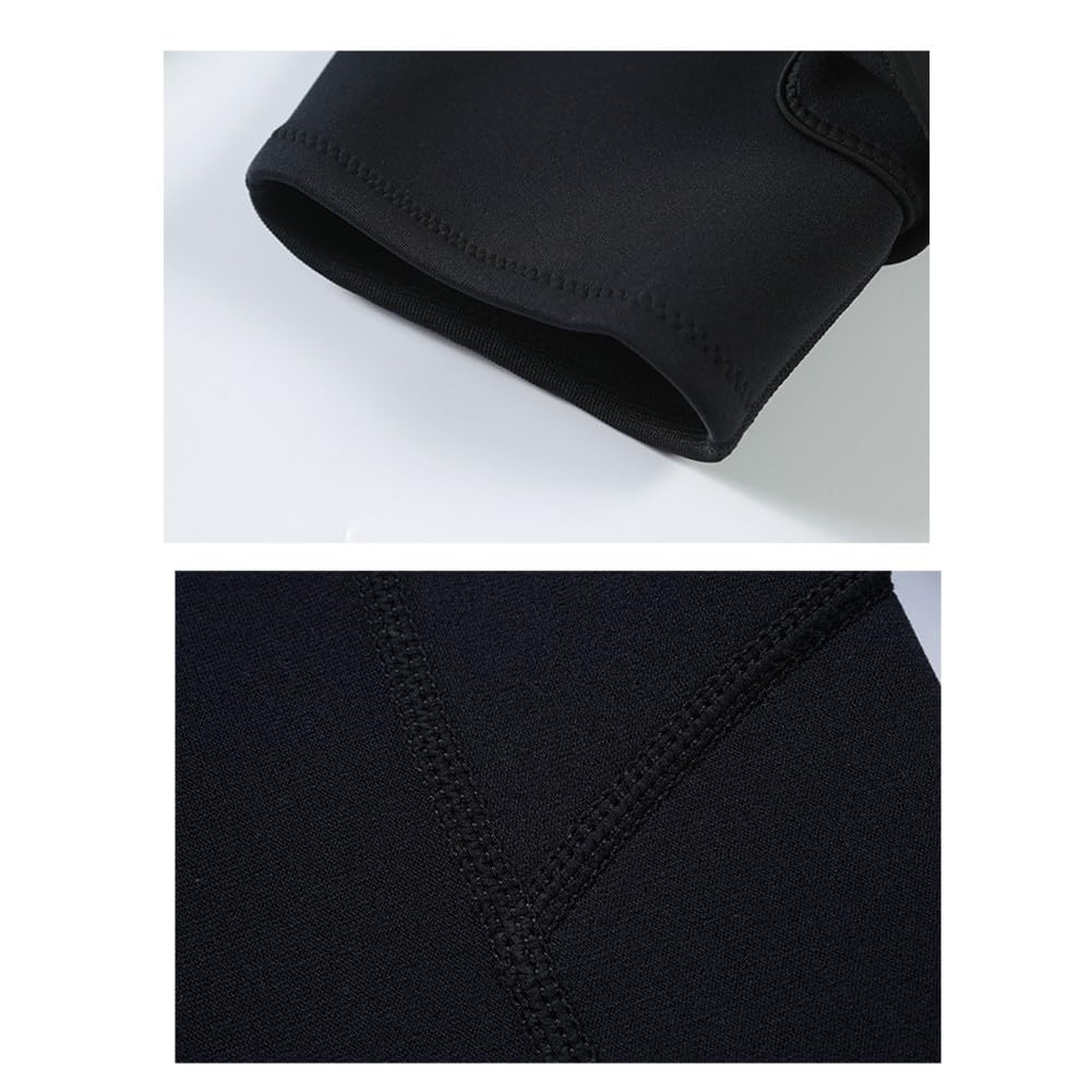 Pantaloncini da uomo in neoprene da 3 mm, a vita alta, con fibbia di sicurezza e fori di scarico, per immersioni, surf, rafting, sport acquatici, S