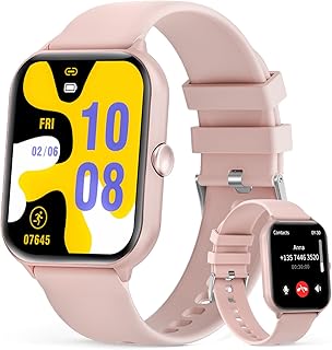 Smartwatch Uomo Donna con Effettua/Risposta Chiamate, 1.95”HD Smart Watch Contapassi Cardiofrequenzimetro SpO2 Sonno, Fit…