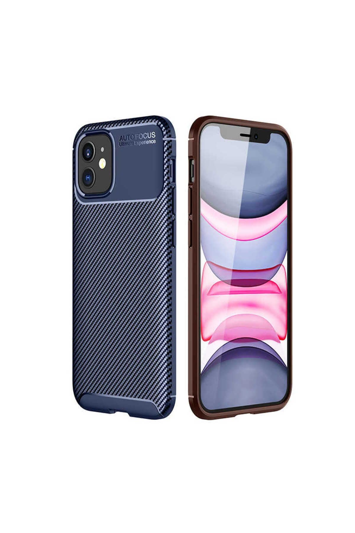 Zore Apple ile uyumlu iPhone 12 Mini Kılıf Negro Silikon Kapak Lacivert