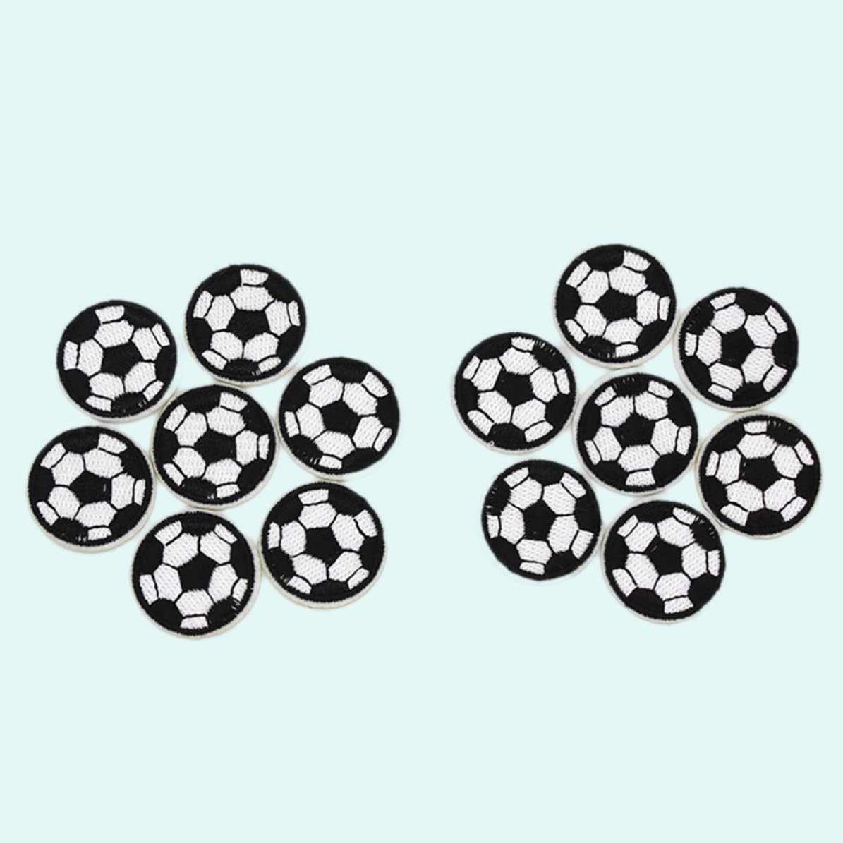 TIDTALEO 10 Parches Bordados de Fútbol Termoadhesivos para Ropa y Mochilas, de Tejido Resistente, Ideales para Proyectos DIY Cubrir Agujeros