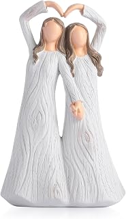 Sister Figurines Friendship Figure Gifts for Best Friends Bestie,Hand Painted Figurine for Sister and Friends, Birthday Gifts from Sister and Bestie Friends