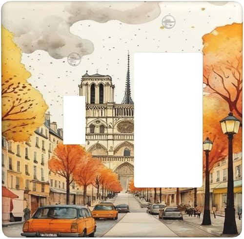 Vista 171 de Decorativo Arte Interruptor de Luz Cubiertas de Pintura al óleo Estilo Flores Placa de Pared de Interruptor de Interruptor Decorativo Placa