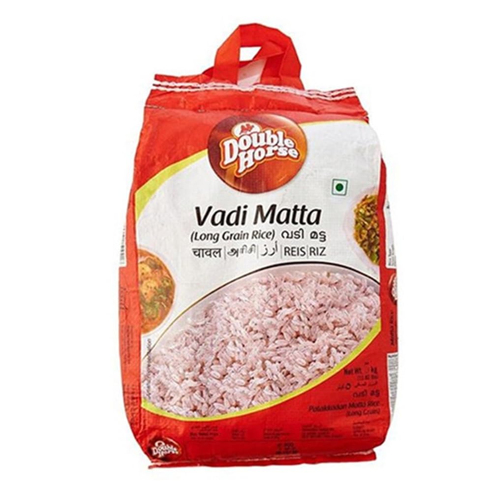 Kerala Matta Rice Long Grain Red Rice Double Horse 10 KG 22 Lbs