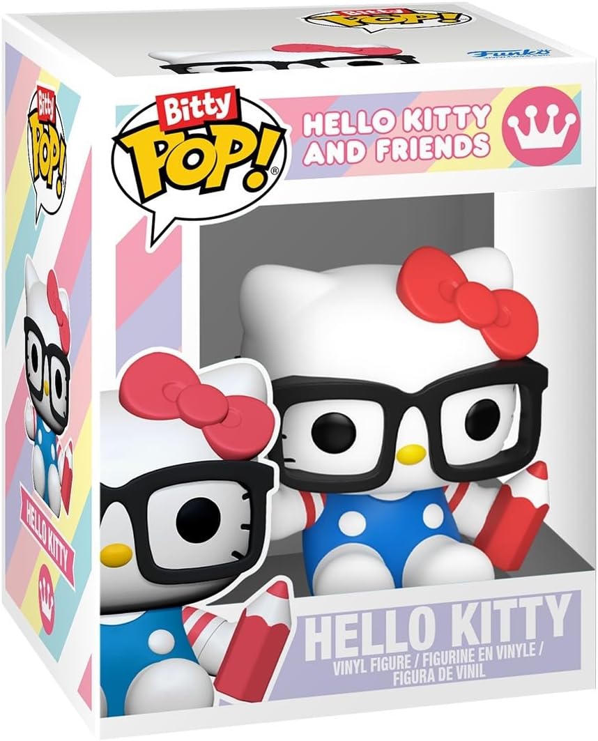 Funko Pop! Bitty: Sanrio - Keroppi, Hello Kitty (Unicorn Party), Pochacco, and Chase Mini Figure - 0.9 Inch (2.2 Cm) - Hello Kitty Collectable - Stackable Display Shelf Included - Gift Idea - Image 7