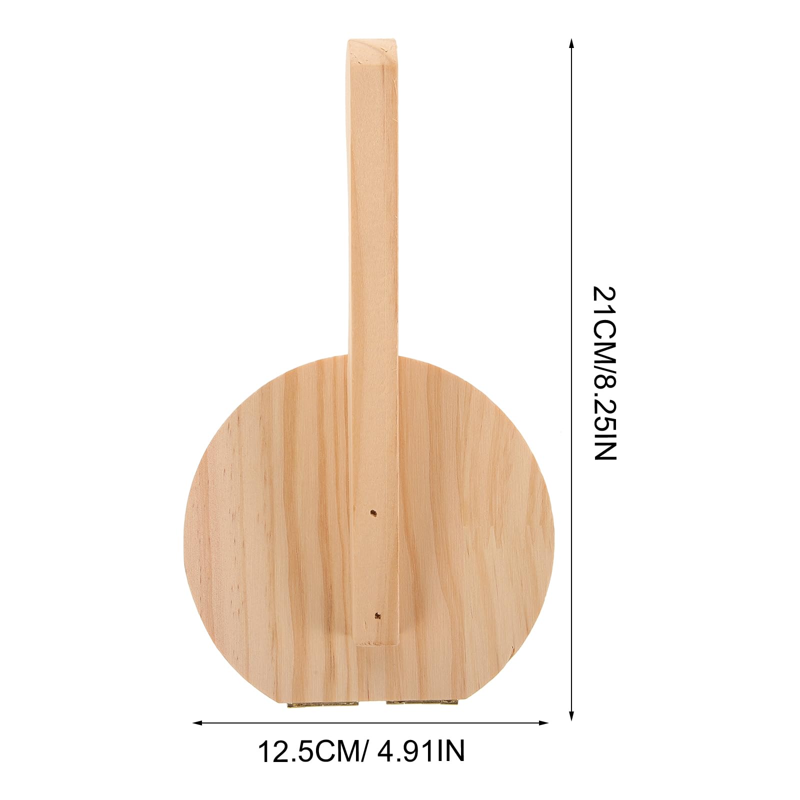 VOSAREA Wood Dumpling Presser Kitchen Dumpling Press Tool Wonton Skin Press Maker Dumpling Maker Machine for Ravioli Pancakes Pizza Manual Corn Tortillas Sugar Pancakes Wrapper (8.25X4.91X2.36 Inch)