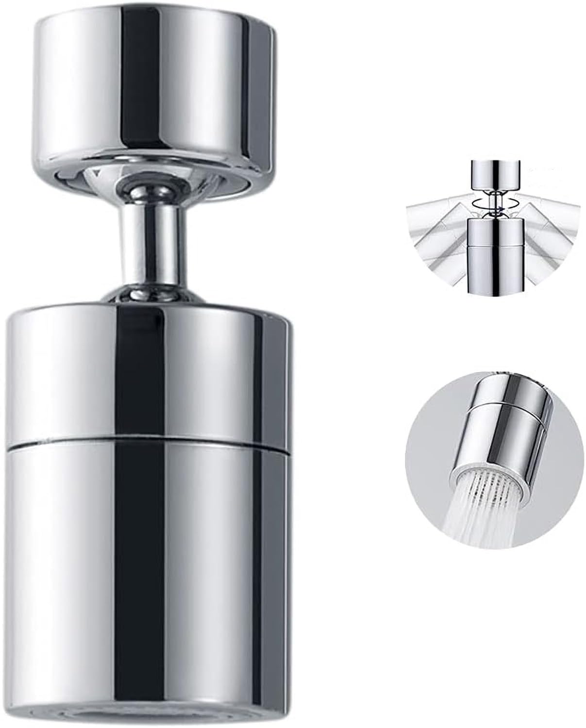 Turbid Kitchen Sink Faucet, 360° Swivel Aerator Head, Sprayer Attachment, Faucet Extender for Taps, Ideal Faucet for Bathroom Tap (Pack of 1) (B0CTCSJ347) Amazon Price History, Amazon Price Tracker