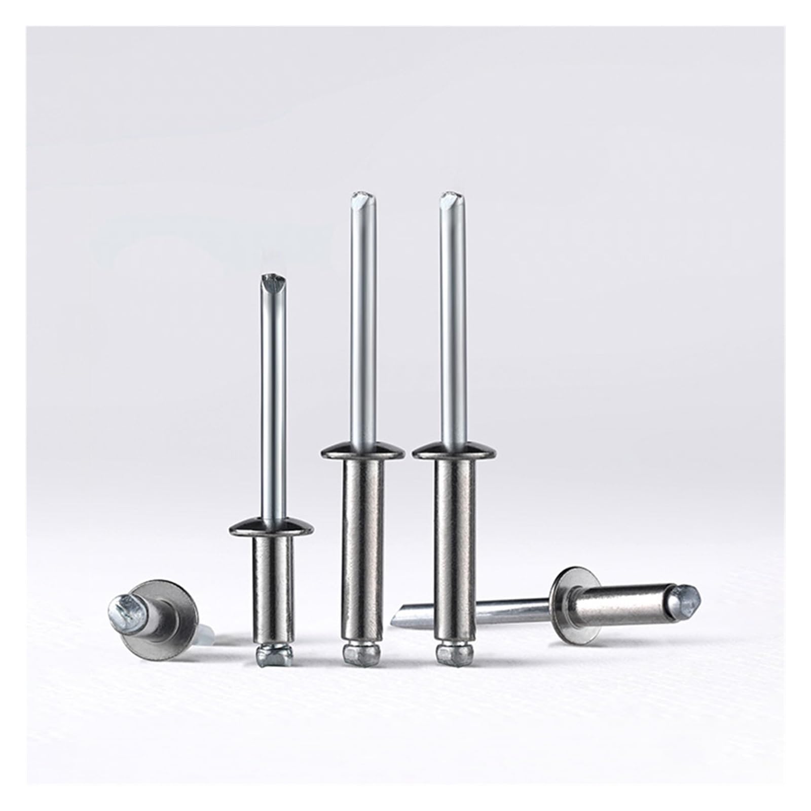 Alu Blindniete Großer Kopf,Große Flanschnieten, 100 Stück M2.4 Aluminium Blindnieten Kuppel(8mm)