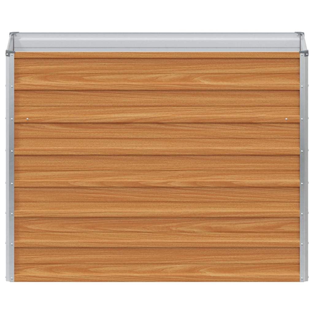 Letto Rialzato da Giardino in Acciaio Zincato 100x40x77 cm | Fioriera rialzata per coltivare piante, fiori ed erbe aromatiche su balcone, terrazzo o nel proprio orto domestico.